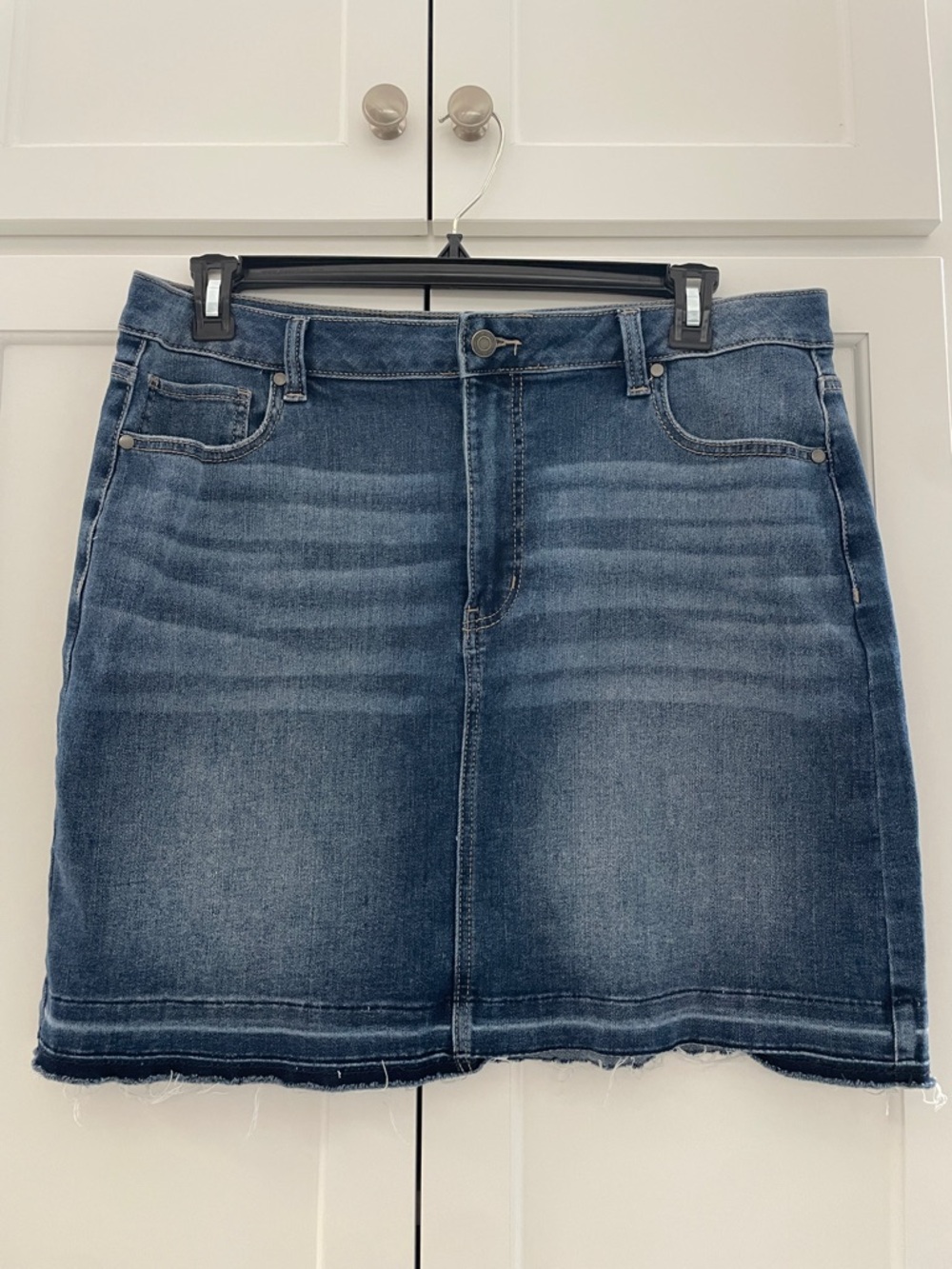 Time and Tru Blue Denim Mini Skirt